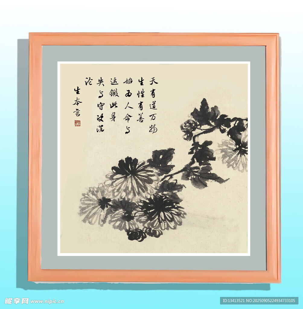 菊花 国画 装饰画
