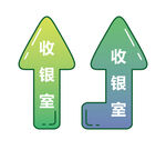 收银室指示牌图标设计
