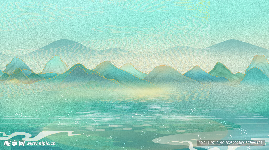 国潮山水