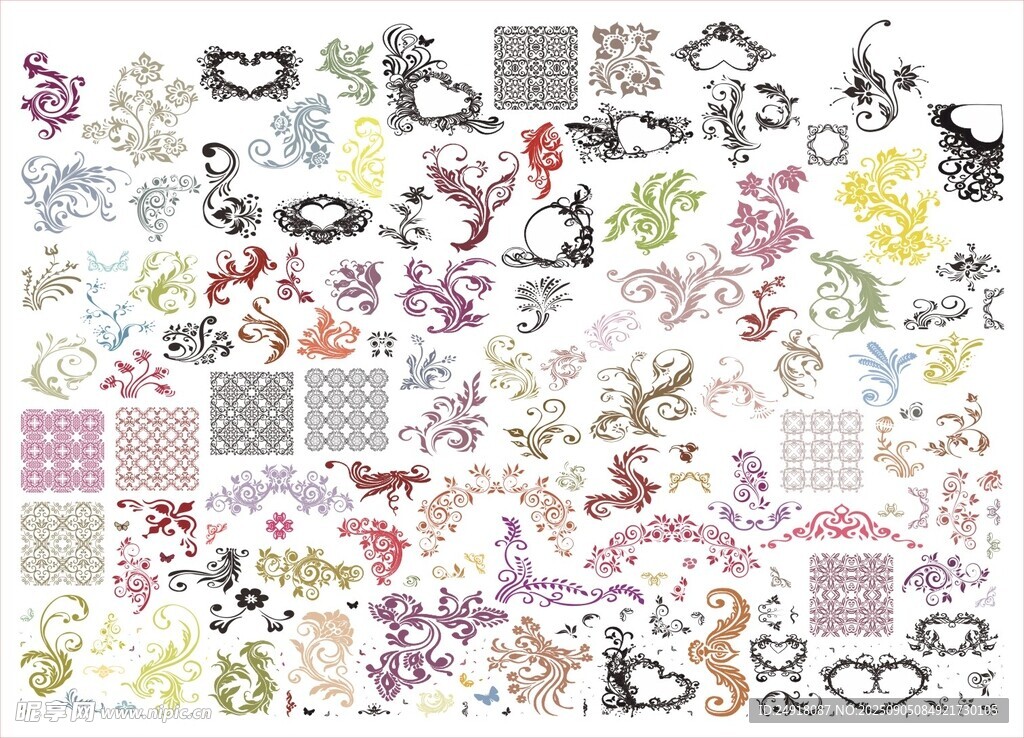 花纹 花边 角花 边框 