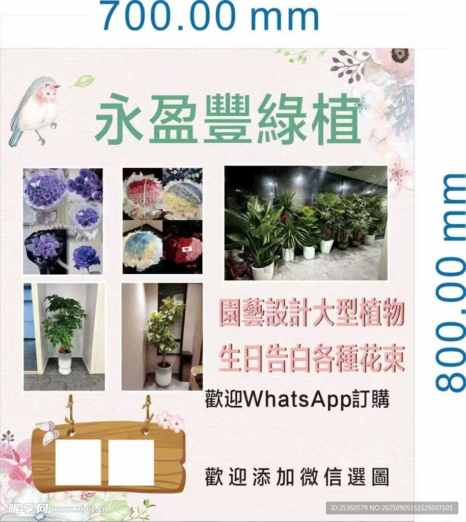 永盈豐绿植促销活动海报