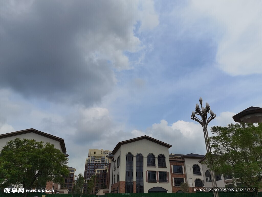 欧式建筑与雕塑景观