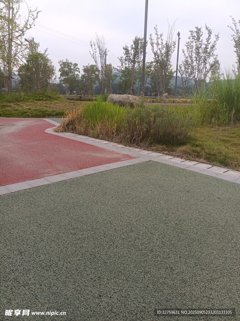 彩色透水路面景观