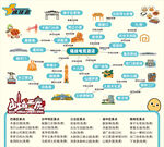 重庆某酒店周边游玩示意图