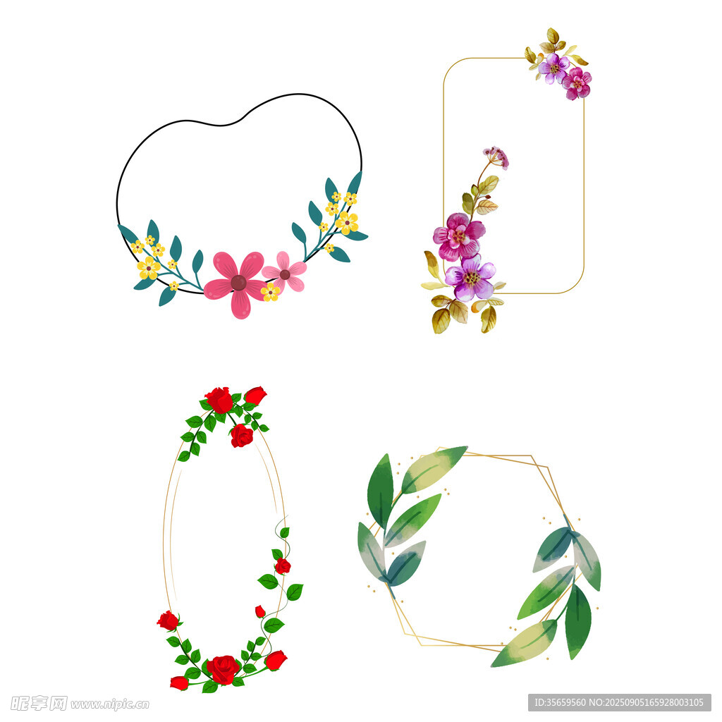 花卉边框 