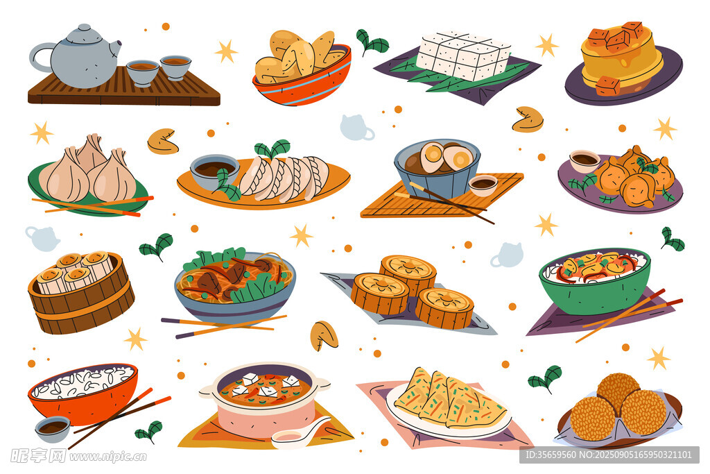 美食插画