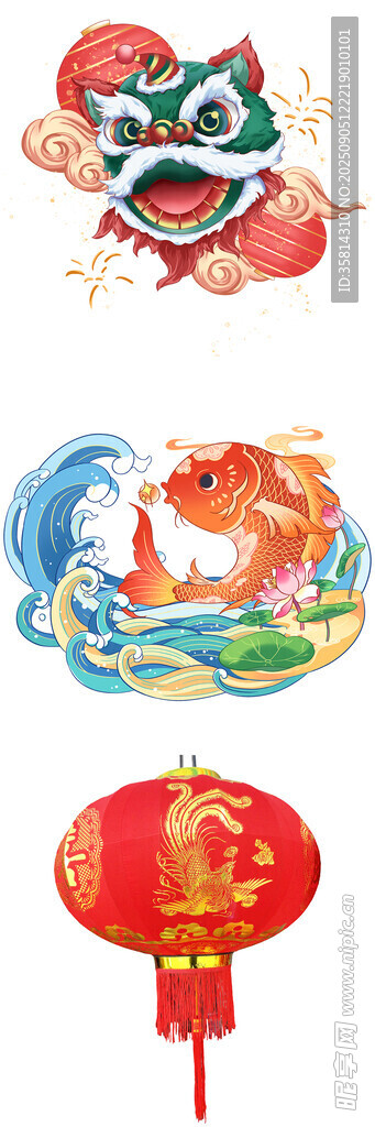 传统中式喜庆装饰图案
