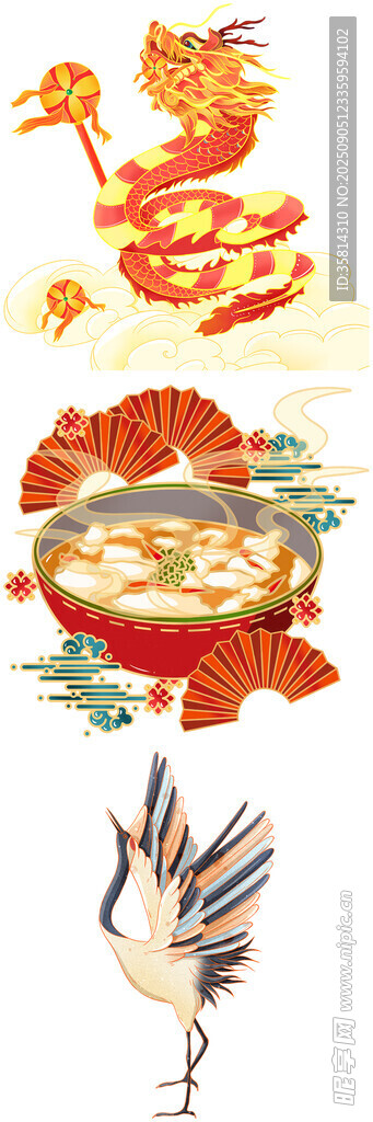 中式美食与优雅飞鸟