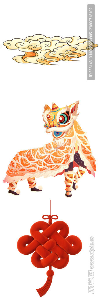 传统中式吉祥装饰元素