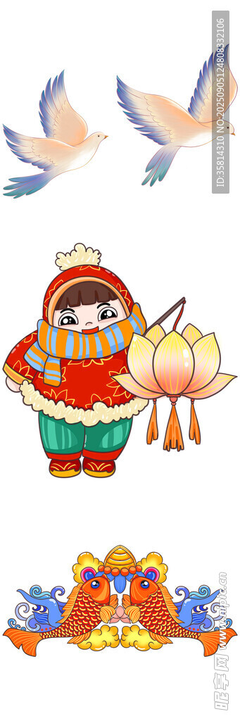 喜庆福娃迎新春