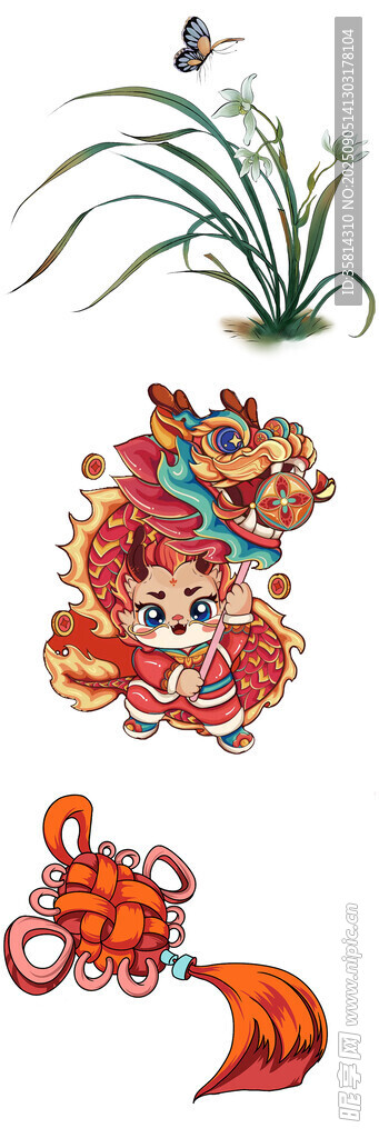 传统民俗剪纸艺术图案