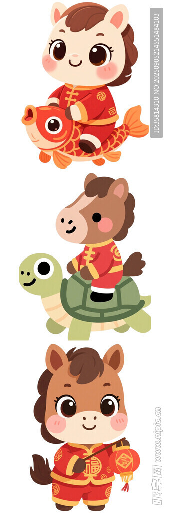 可爱生肖卡通形象集合