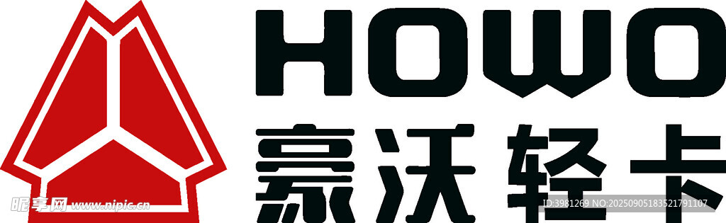 豪沃轻卡品牌标识展示
