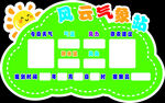 幼儿园风云气象站展示板