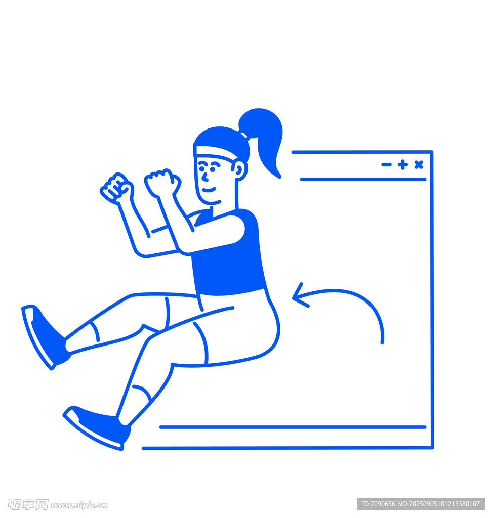 女子做腹部锻炼动作