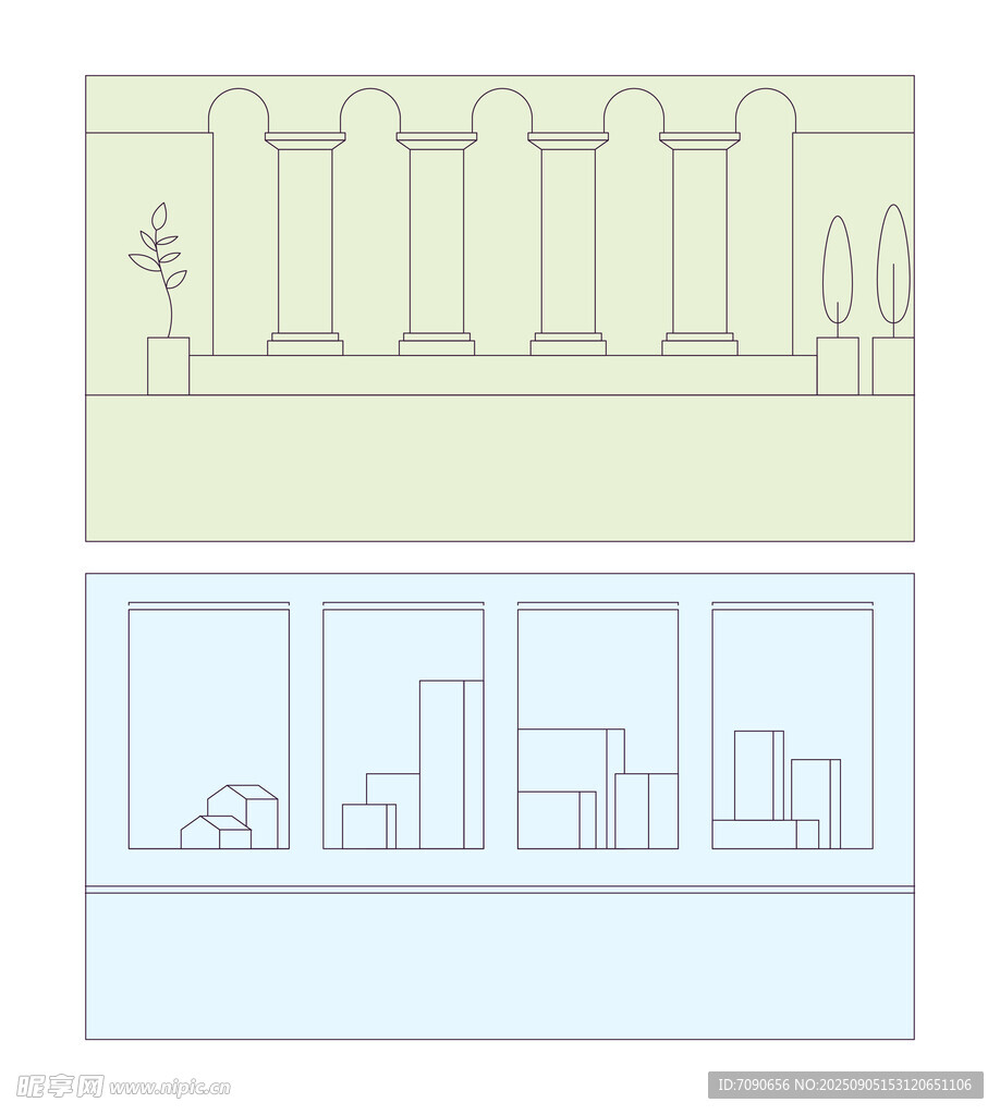 室内建筑草图设计 