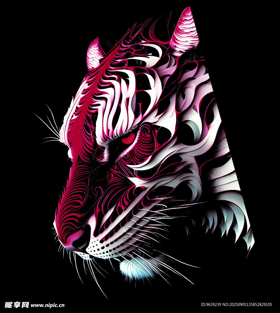 老虎 插画 