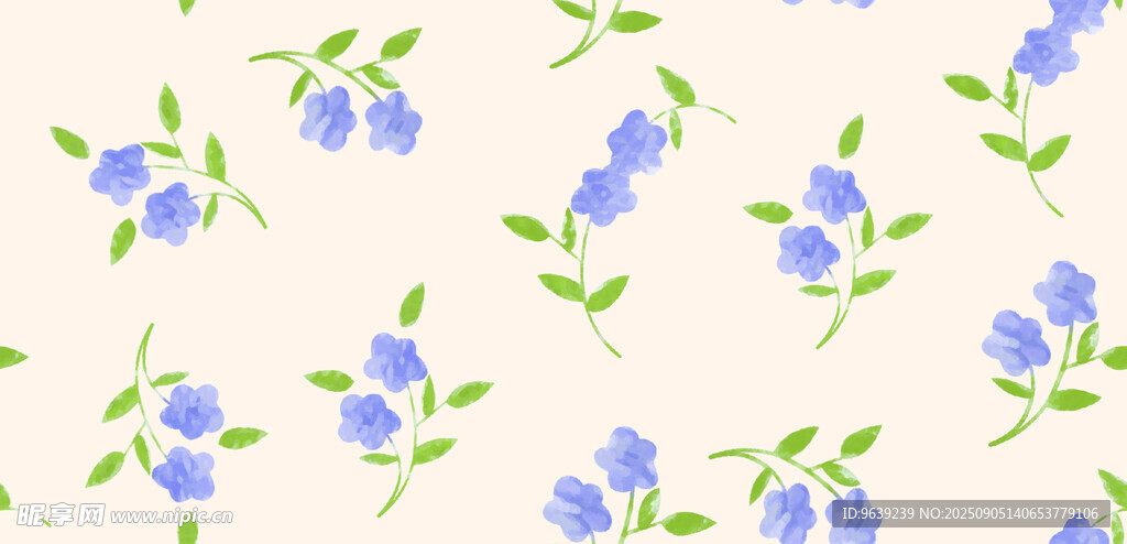 淡蓝小花