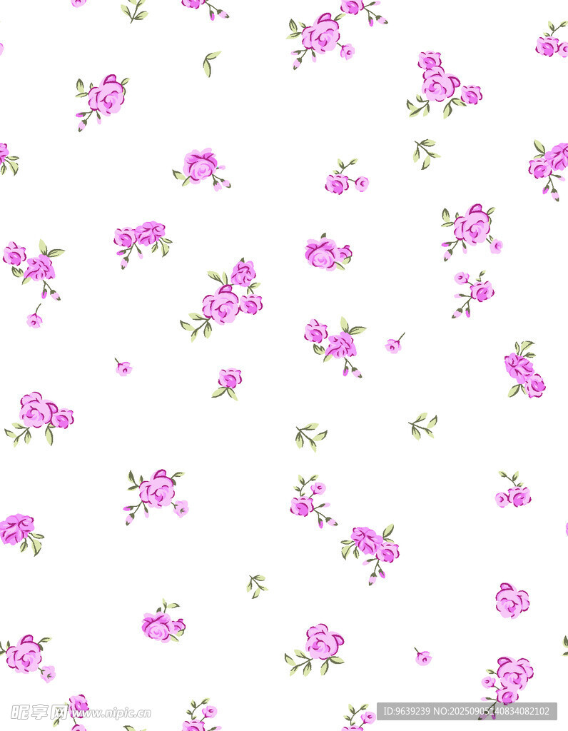 粉色碎花 图案