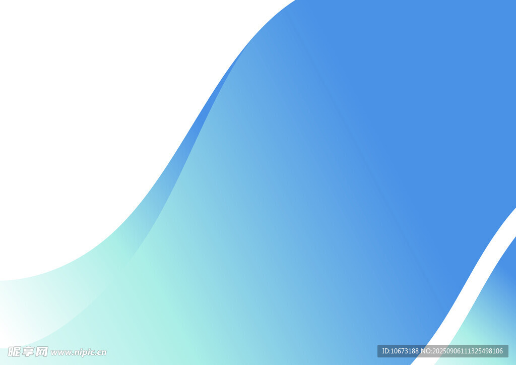 渐变蓝绿流体背景图