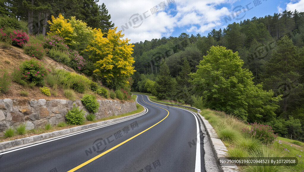 山区风景大道 双向两车道