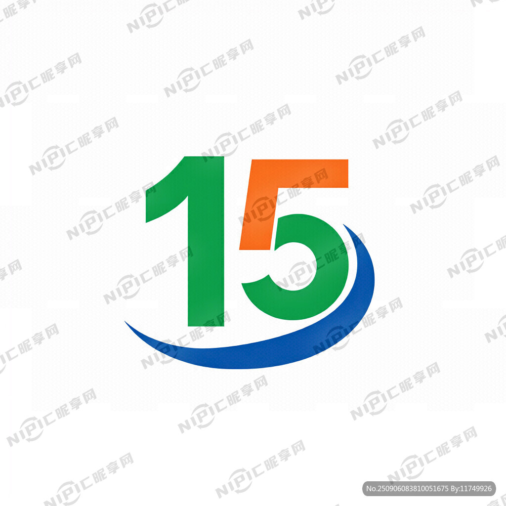 十五全运会标志徽矢量图
