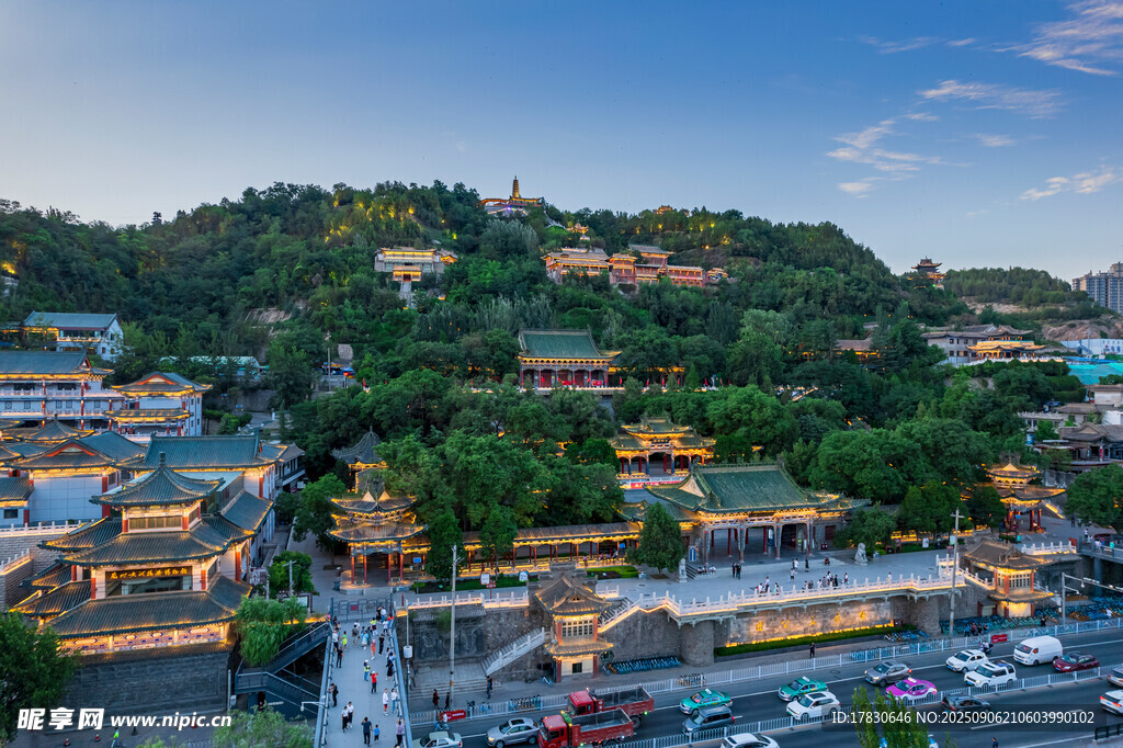 大美兰州白塔山