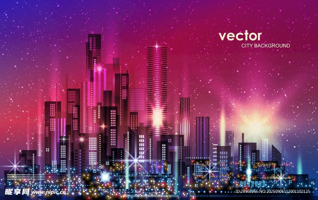 梦幻都市夜景 