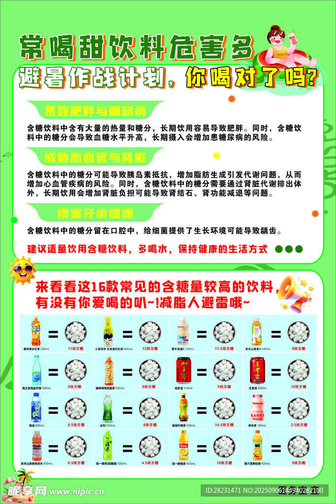 甜饮危害