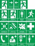 绿色紧急救援提示标识