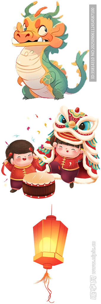 传统中式节庆元素集合