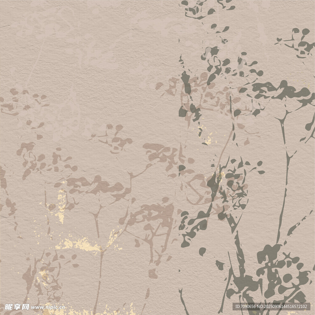 淡雅植物纹理背景图
