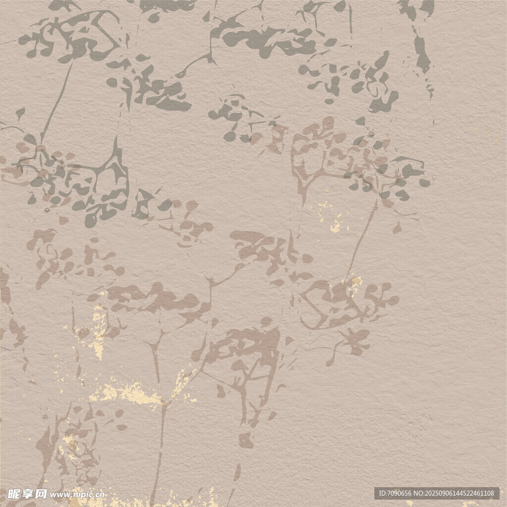 淡雅植物纹理背景图