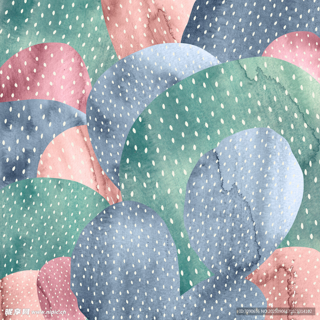 多彩雨伞图案背景