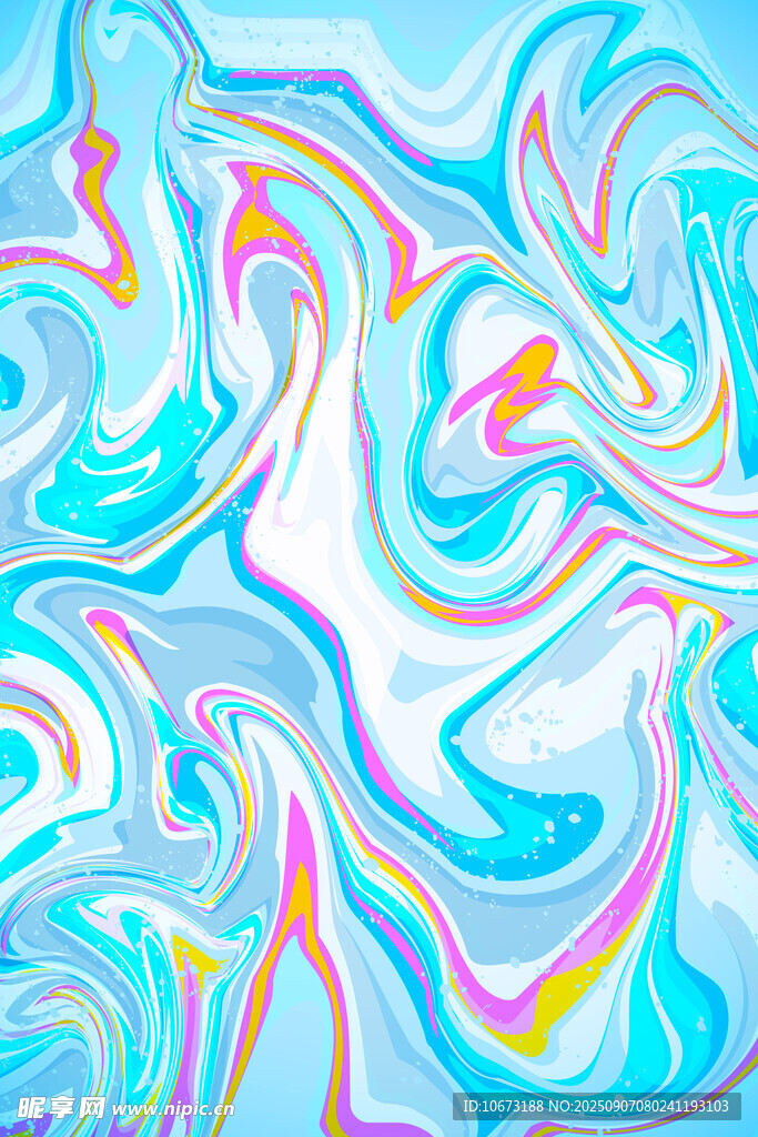 梦幻流体艺术图案