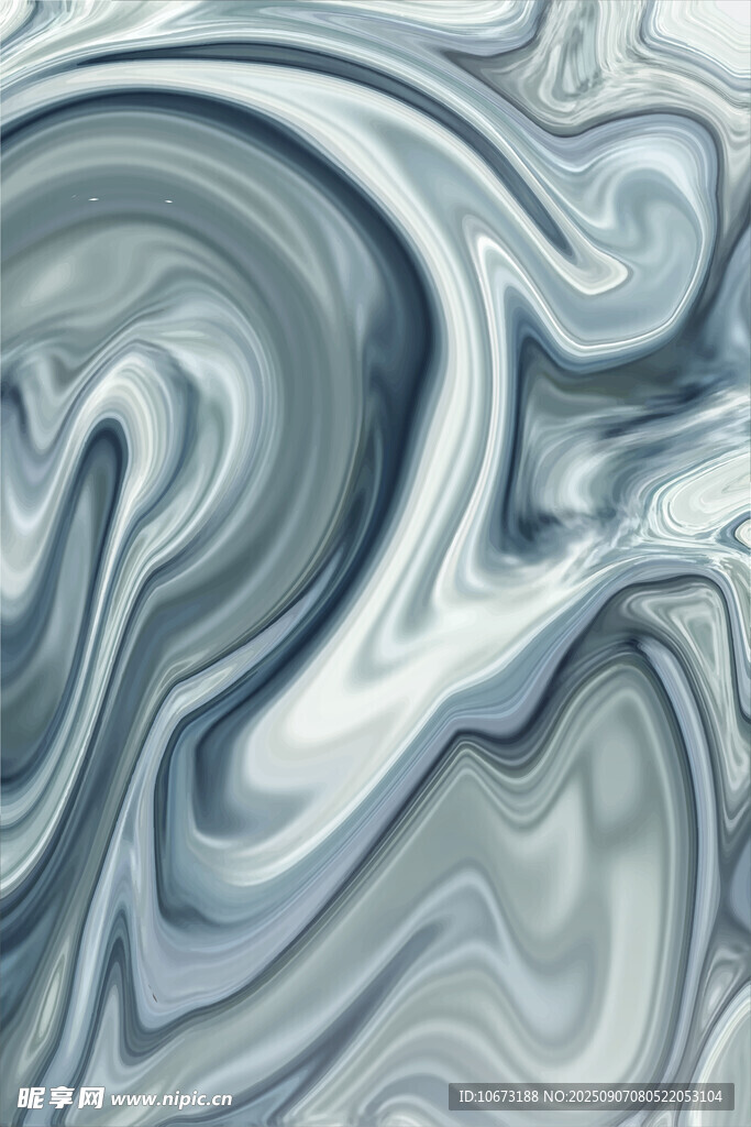 蓝白流动纹理抽象图案
