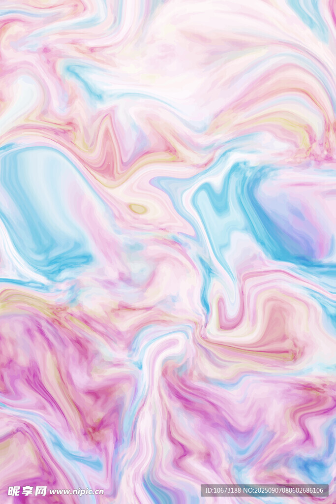梦幻渐变流体纹理图案