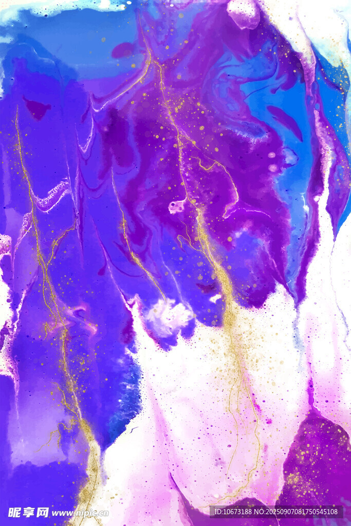 梦幻流体艺术抽象画