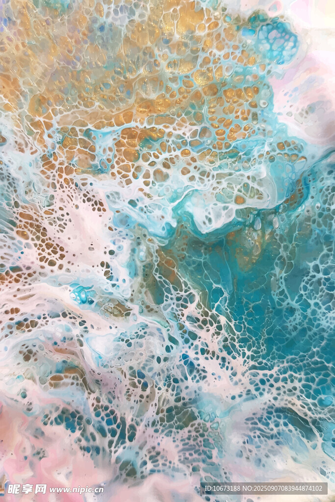 梦幻水彩纹理背景图案