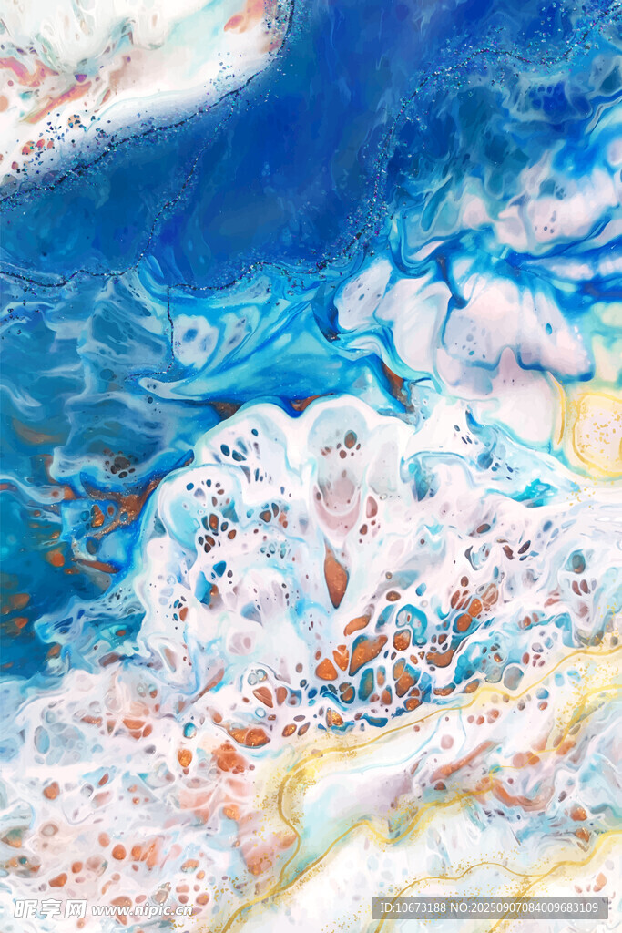 梦幻流体艺术图案