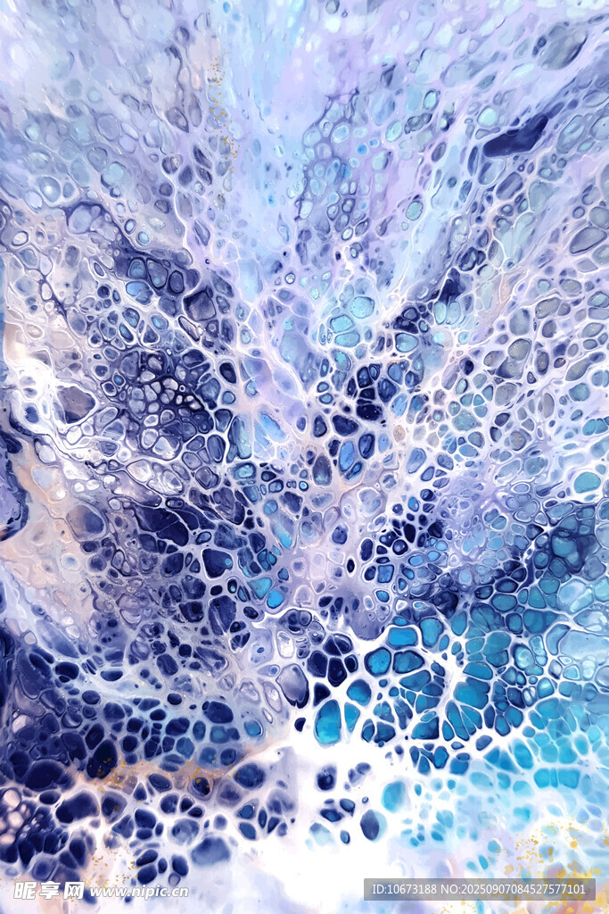 梦幻海洋纹理抽象艺术图