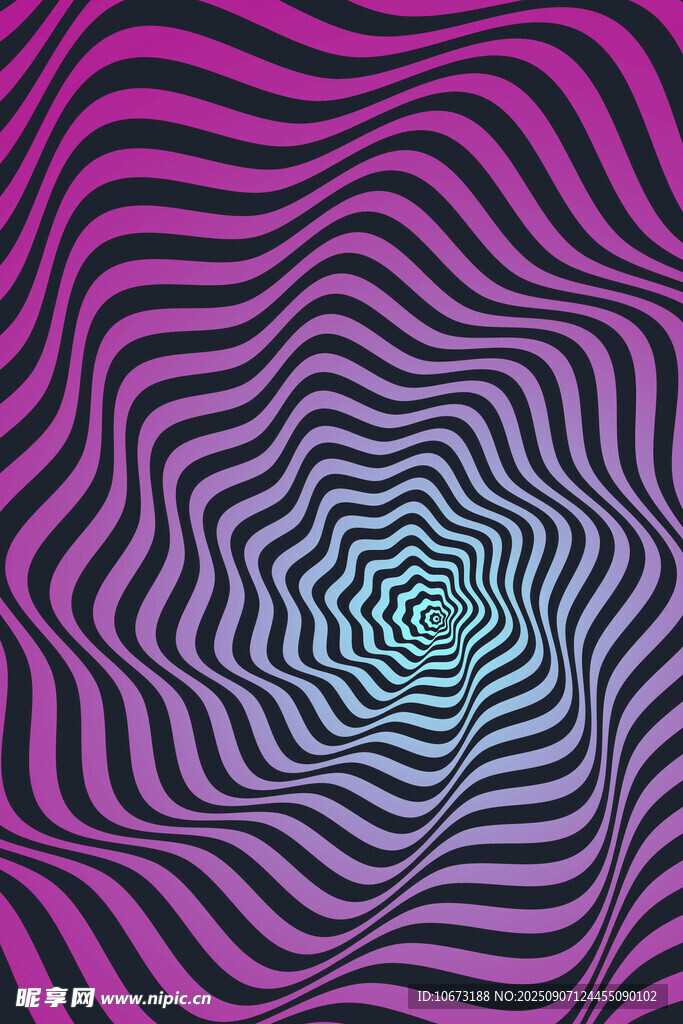 梦幻紫蓝条纹旋涡图案