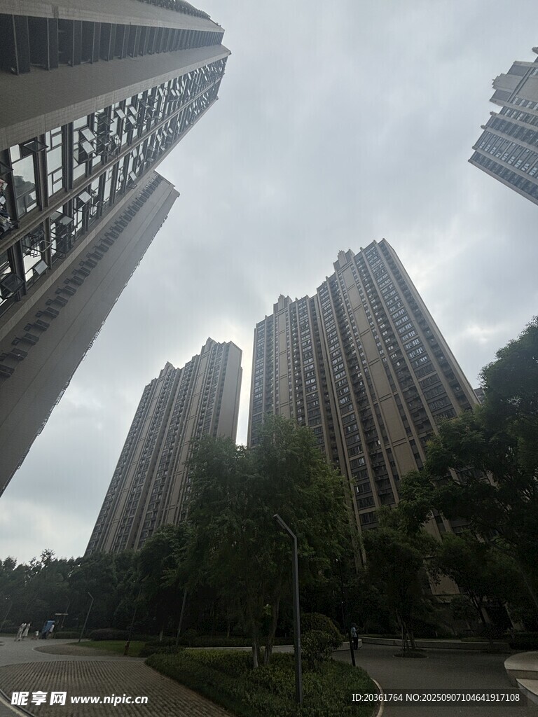 城市高楼林立景观