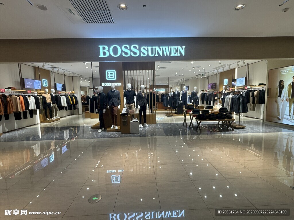 品牌服装店内景