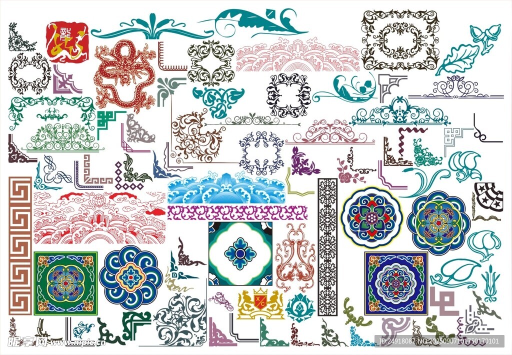 花纹 花边 角花 边框