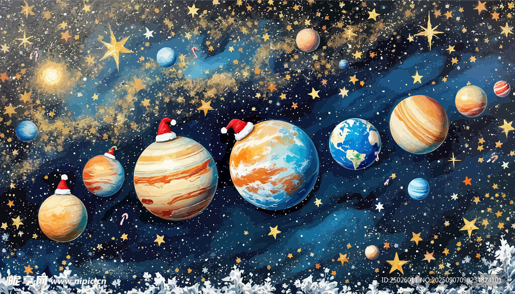 梦幻宇宙中的多彩行星