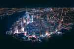 璀璨都市夜景俯瞰图