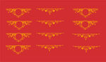 金色花边花纹