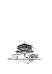 钟楼水墨