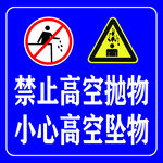禁止高空抛物警示标志